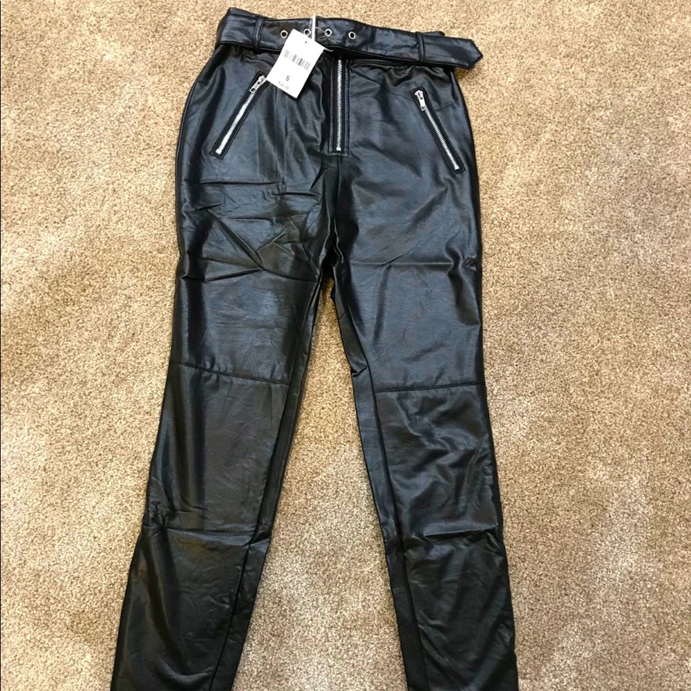 Faux Leather Pants